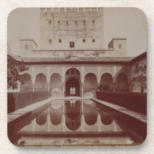 Patio de Los Arrayanes, Alhambra, c.1875-80 (Sepia Untersetzer
