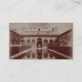 Patio de Los Arrayanes, Alhambra, c.1875-80 (Sepia Visitenkarte (Rückseite)