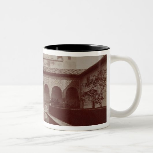 Patio de Los Arrayanes, Alhambra, c.1875-80 (Sepia Zweifarbige Tasse (Rechts)