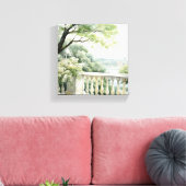 Patio Gazebo Lake View Wasserfarben Leinwand (Insitu (Wohnzimmer))