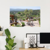 Patio mit Croad-Verkostung, Paso Robles Poster (Heimbüro)