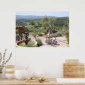 Patio mit Croad-Verkostung, Paso Robles Poster (Küche)