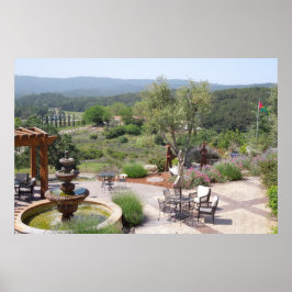 Patio mit Croad-Verkostung, Paso Robles Poster