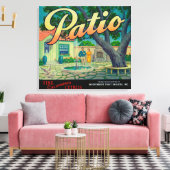 Patio Orange LabelColton, CA Leinwanddruck (Insitu (Wohnzimmer))