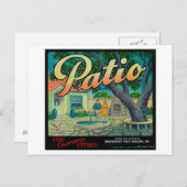 Patio Orange LabelColton, CA Postkarte (Vorne/Hinten)