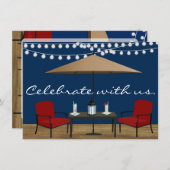 Patio-Party Einladung (Vorne/Hinten)