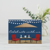 Patio-Party Einladung (Stehend Vorderseite)