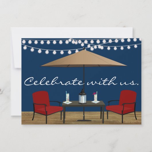 Patio-Party Einladung (Vorderseite)