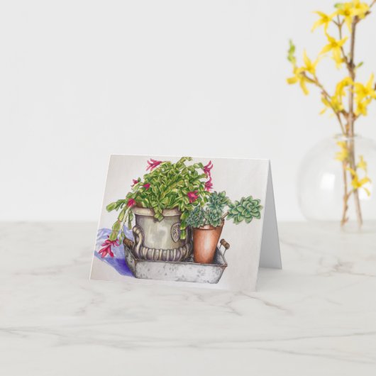 Patio-Tabelle Karte (Gelbe Blume)