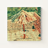 Patio Umbrella Landschaft Moderne Kunst Drittes Ja Notizblock (Rückseite)