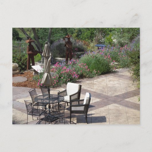 Patio von Croad Probierstube, Paso Robles Postkarte (Vorderseite)