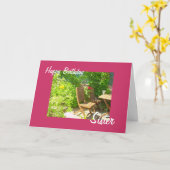 Patiowein Karte (Gelbe Blume)