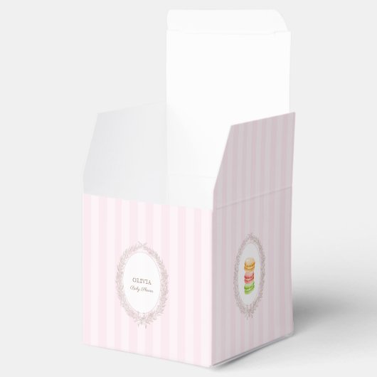 Patisserie Boulangerie Macarons Pink Geschenkschachtel (Geöffnet)