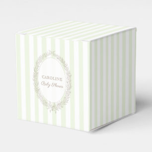 Patisserie Boulangerie Mint Green Strip Geschenkschachtel