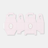 Patisserie Boulangerie Pink Stripe Geschenkschachtel (Ungefaltet)