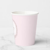 Patisserie Boulangerie Pink Stripe Pappbecher (Links)