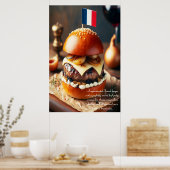 Patisserie Burger 24x36 Poster (Küche)