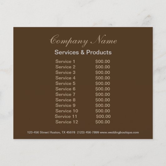 Patisserie Flyer (Hinten)