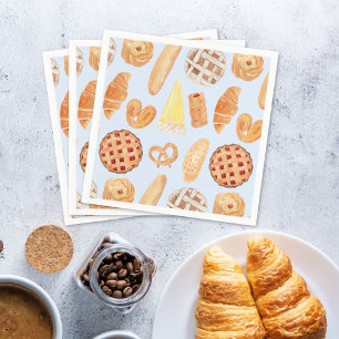 Patisserie Französische Bäckerei Gebäck Brot Essen Serviette
