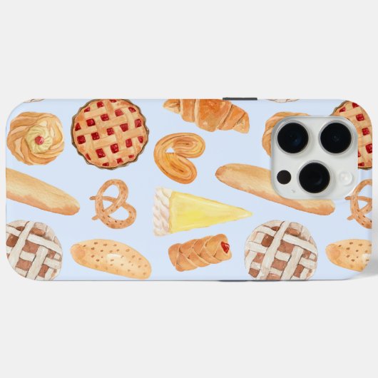 Patisserie Französisches Bäckerei Konditorei Brot Case-Mate iPhone Hülle (Rückseite (Horizontal))