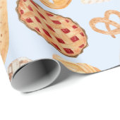 Patisserie Französisches Bäckerei Konditorei Brot  Geschenkpapier (Rolleneckpunkt)