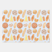 Patisserie Französisches Bäckerei Konditorei Brot  Geschenkpapier Set (Vorderseite 3)