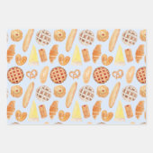Patisserie Französisches Bäckerei Konditorei Brot  Geschenkpapier Set (Vorderseite)