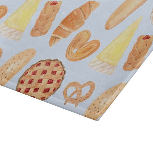 Patisserie Französisches Bäckerei Konditorei Brot  Schneidebrett (Ecke)