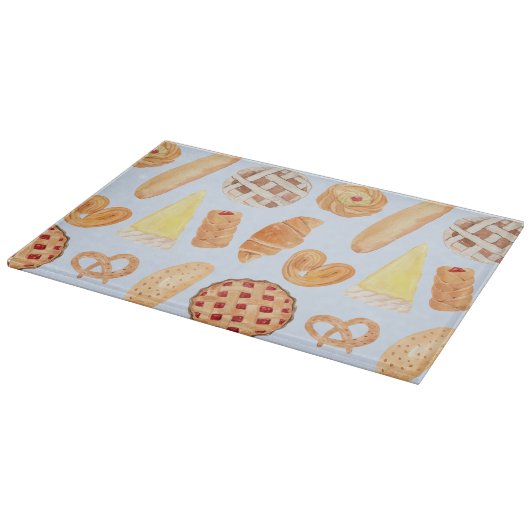 Patisserie Französisches Bäckerei Konditorei Brot  Schneidebrett (Ecke)