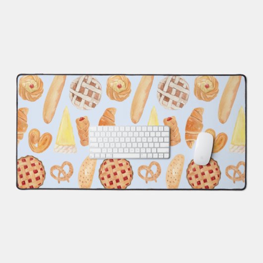 Patisserie Französisches Bäckerei Konditorei Brot Schreibtischunterlage (Tastatur & Maus)