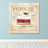Patisserie I französische Wanddekoration Leinwanddruck (Insitu (Holzboden))