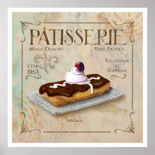 Patisserie III Poster Art (Vorne)