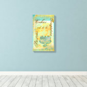 Patisserie Kaffeekuchen Leinwanddruck (Insitu (Holzboden))