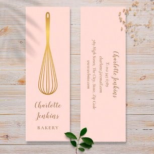 Patisserie Koch Blush Pink Gold Whisky Mini Visitenkarte
