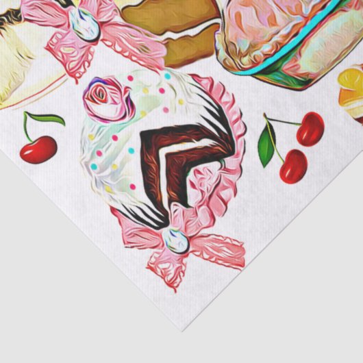 Patisserie Konditorei Cupcake Petit Four Seidenpapier (Detail)