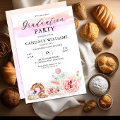 Patisserie Kulinarische Graduiertenparty Einladung