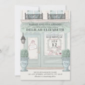 Patisserie QR Green Bat Mitzvah Einladung (Vorderseite)