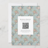 Patisserie QR Green Bat Mitzvah Einladung (Rückseite)