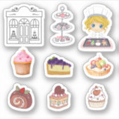 Patisserie Stickers Aufkleber (Vorderseite)