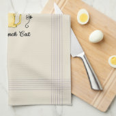 Patisserie "The French Cat" Geschirrtuch (Viertel Falte)