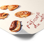 Pâtisseries du matin Kitchen Decor Poster (Ecke)