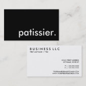Patissier. Visitenkarte (Vorne/Hinten)