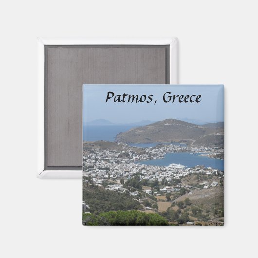 Patmos, Griechenland Magnet (Vorderseite/Rückseite)