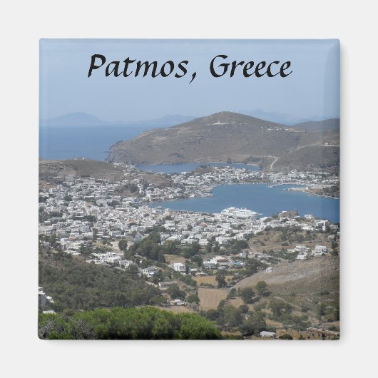 Patmos, Griechenland Magnet (Vorne)
