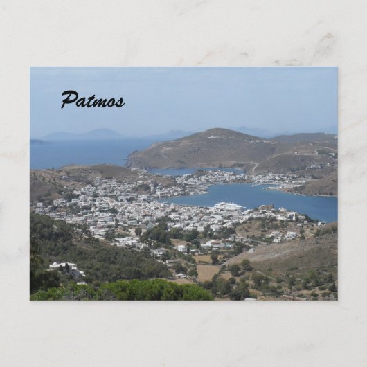 Patmos, Griechenland Postkarte (Vorderseite)