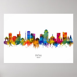 Patna Bihar Skyline Poster