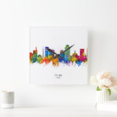 Patna Bihar Skyline Quadratische Wanduhr (Zuhause)