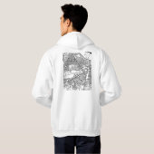 Patna Bihar Stadtplan Hoodie (Schwarz voll)