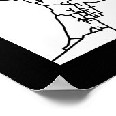 Patna Bihar Stadtplan Poster (Ecke)