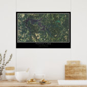 Patoka Lake Indiana Satellite Poster Karte (Küche)